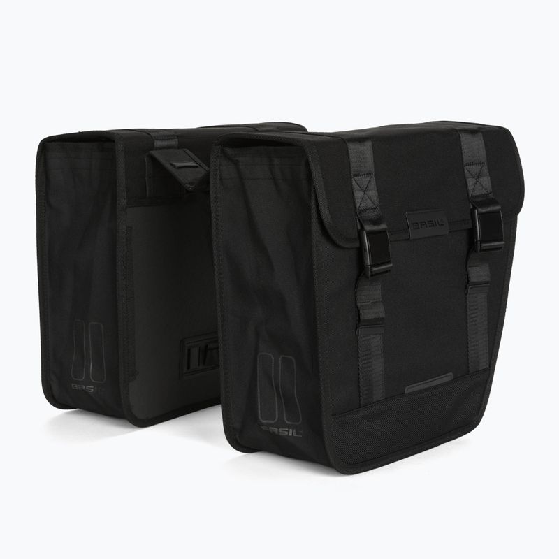 Basil Tour Tour Double Bag bicicletă pannier negru B-18188