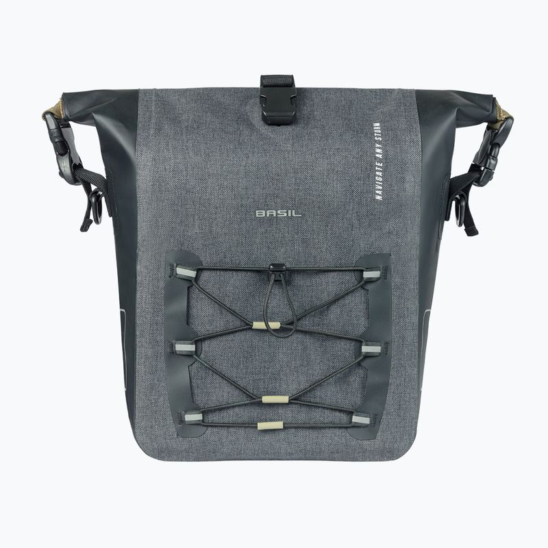 Geantă de bicicletă  Basil Navigator Storm Hook On 12-15 l grey/black