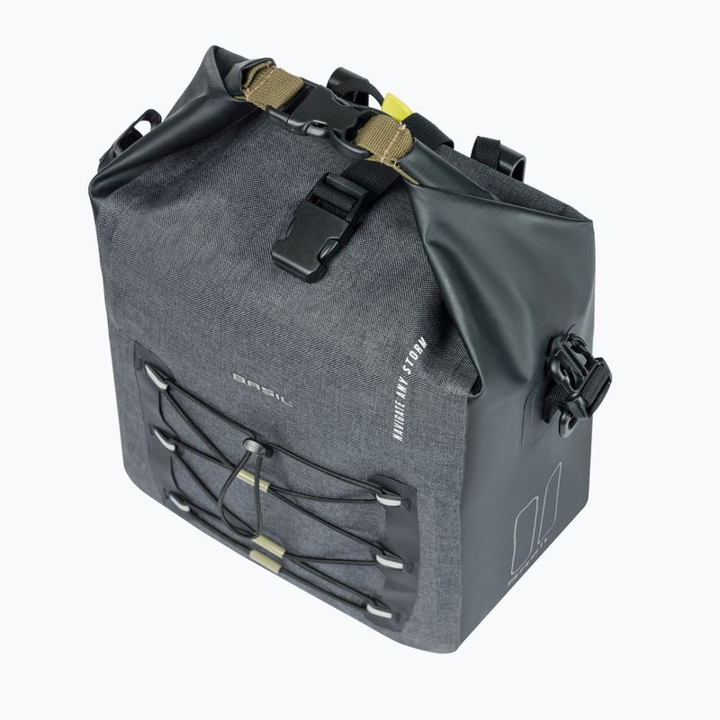 Geantă de bicicletă  Basil Navigator Storm Hook On 12-15 l grey/black 4