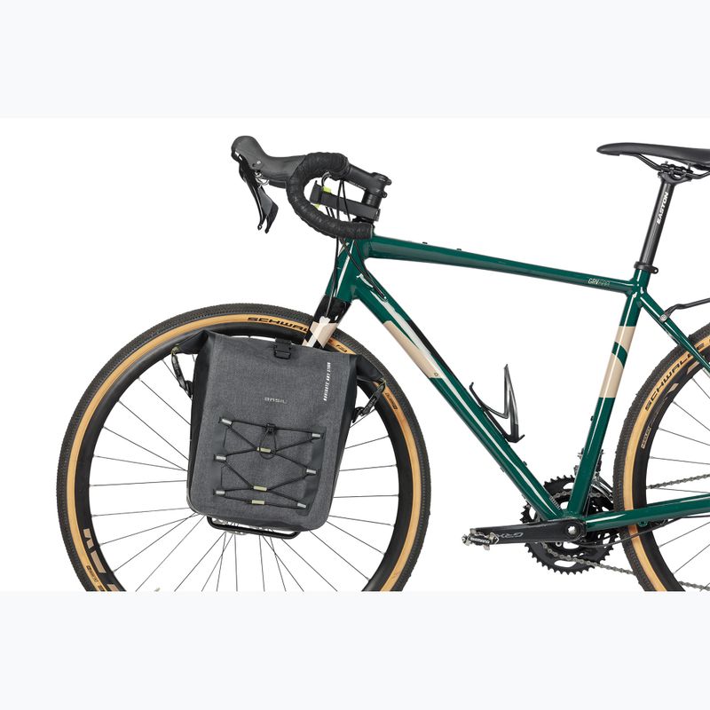 Geantă de bicicletă  Basil Navigator Storm Hook On 12-15 l grey/black 6