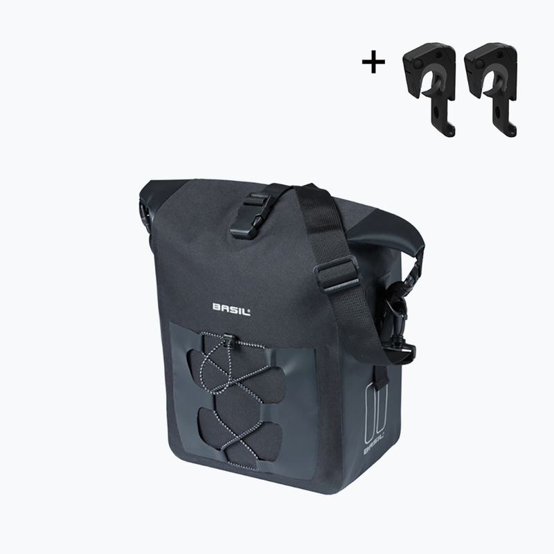 Geantă de bicicletă Basil Navigator Waterproof Single Bag MIK Hooks 15 l black 2