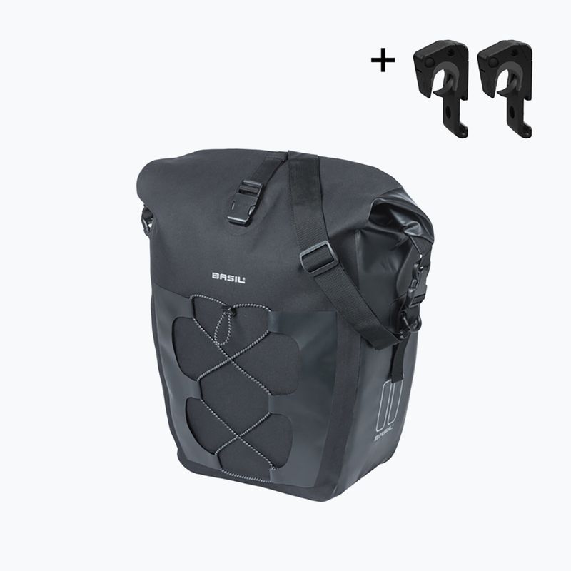 Geantă de bicicletă Basil Navigator Waterproof Single Bag MIK Hooks 25-31 l black 2