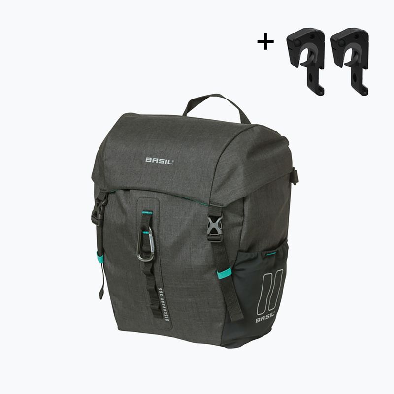 Geantă de bicicletă Basil Discovery 365D Single Bag MIK Hooks 9 l black mélange 2