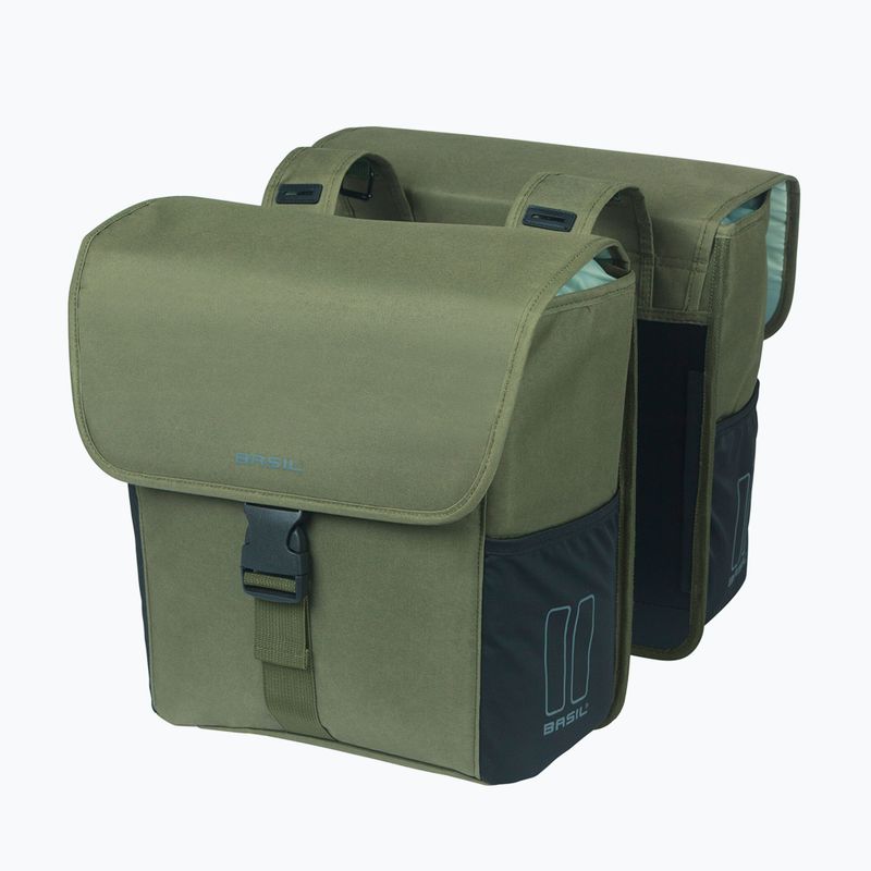 Geantă de bicicletă Basil Go Double Bag 32 l dark green