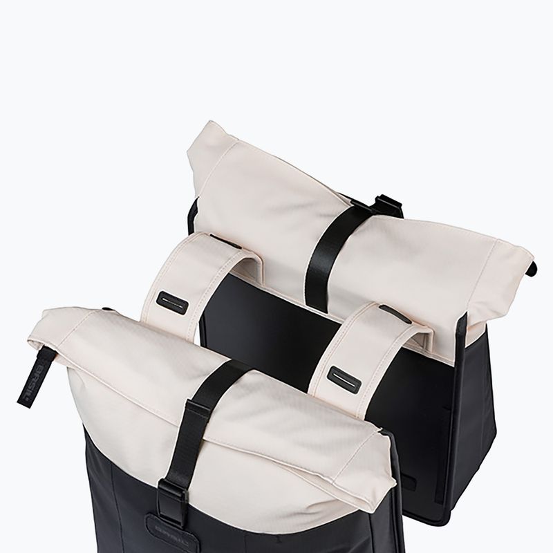 Geantă de bicicletă Basil Vive Double Pannier Bag 35 l off white/black 4