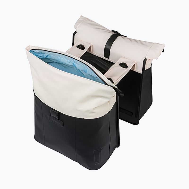 Geantă de bicicletă Basil Vive Double Pannier Bag MIK 35 l off white/black 4