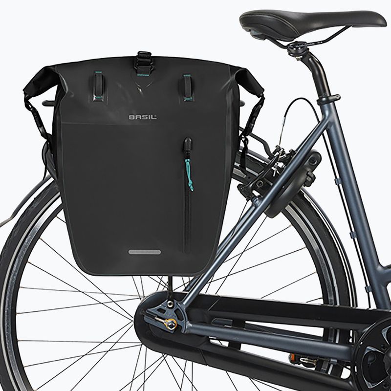 Geantă de bicicletă Basil Rivo L Single Bag MIK Hooks 31 l black 5