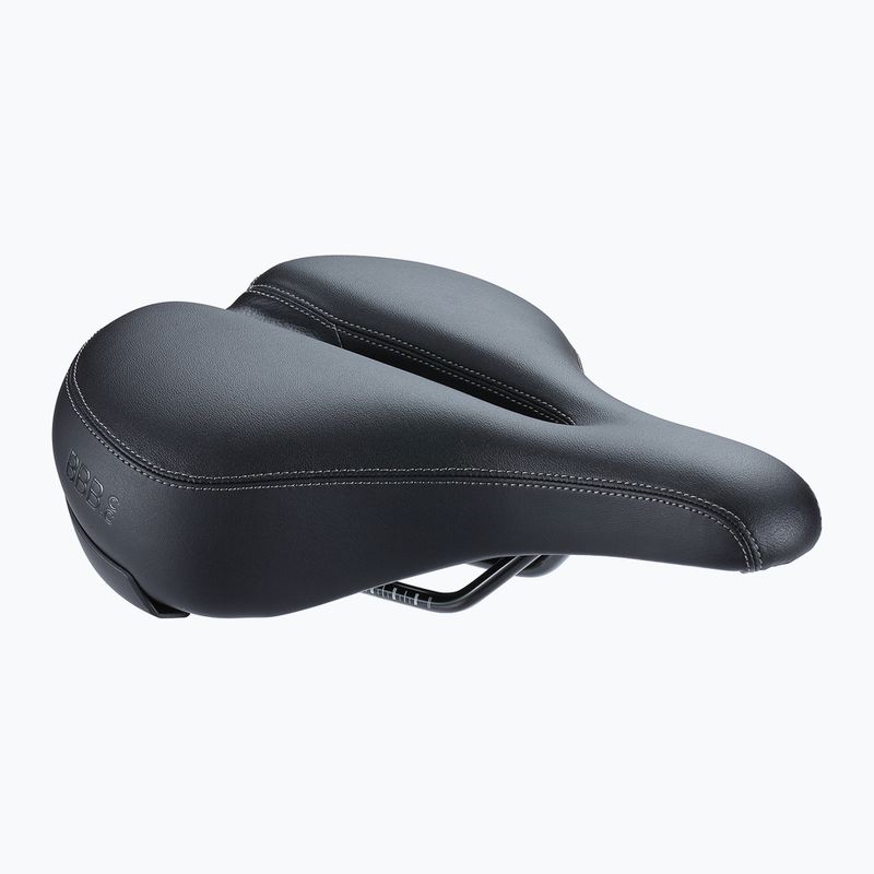Șa de bicicletă BBB Cycling SoftShape Relaxed Anatomic 205 mm black
