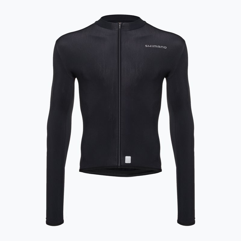 Bărbați Shimano Vertex Thermal LS Jersey tricou de biciclete negru PCWJJSPWUE13ML0108