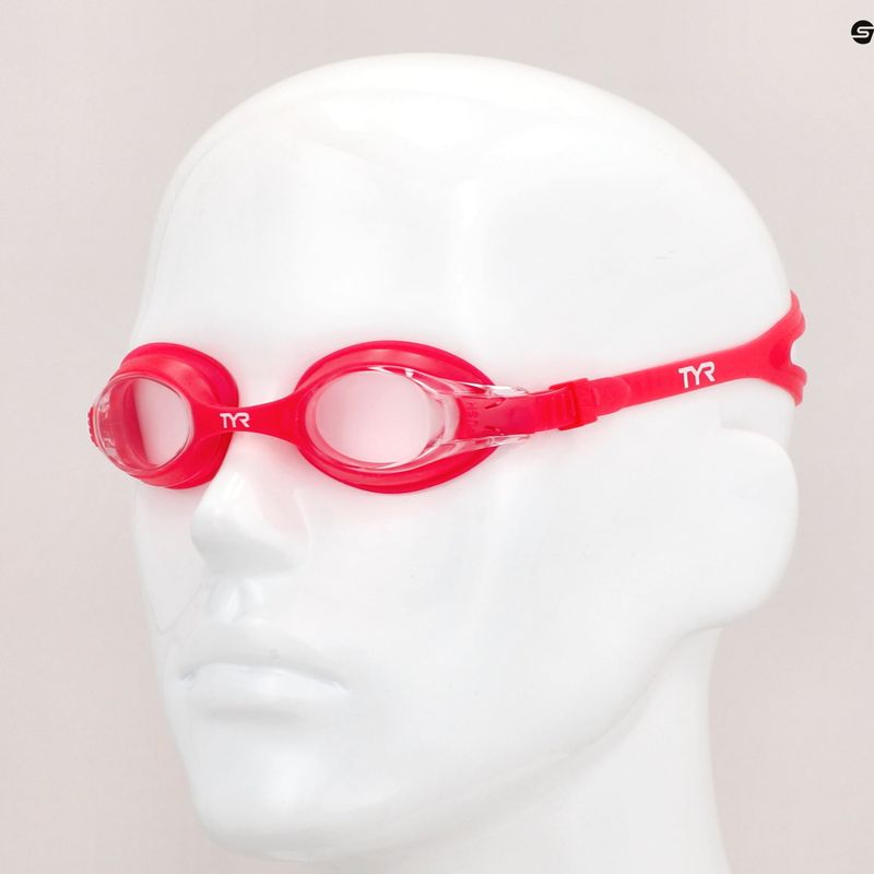 TYR ochelari de înot pentru copii Swimple transparent/roșu 3