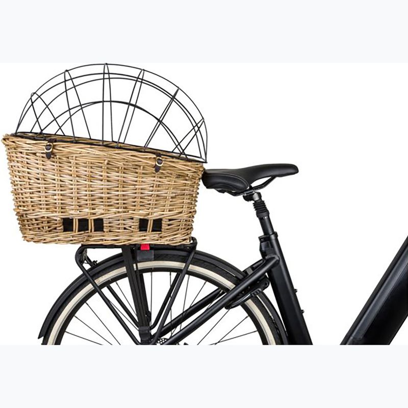 Coș de bicicletă spate FastRider Jale Rattan Dog Bike Basket Klickfix 57 l naturel 7