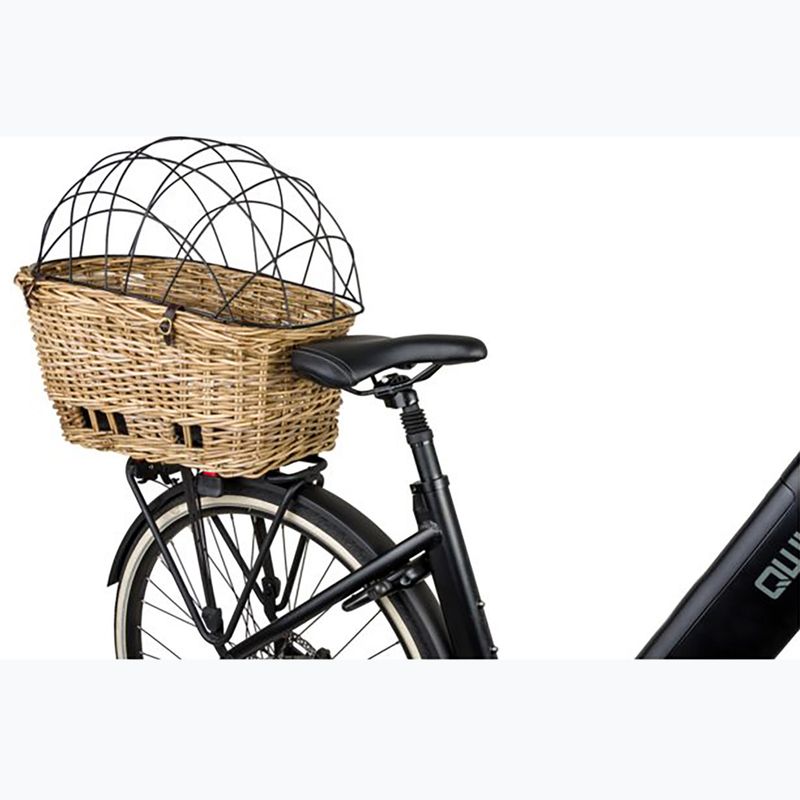 Coș de bicicletă spate FastRider Jale Rattan Dog Bike Basket Klickfix 57 l naturel 8