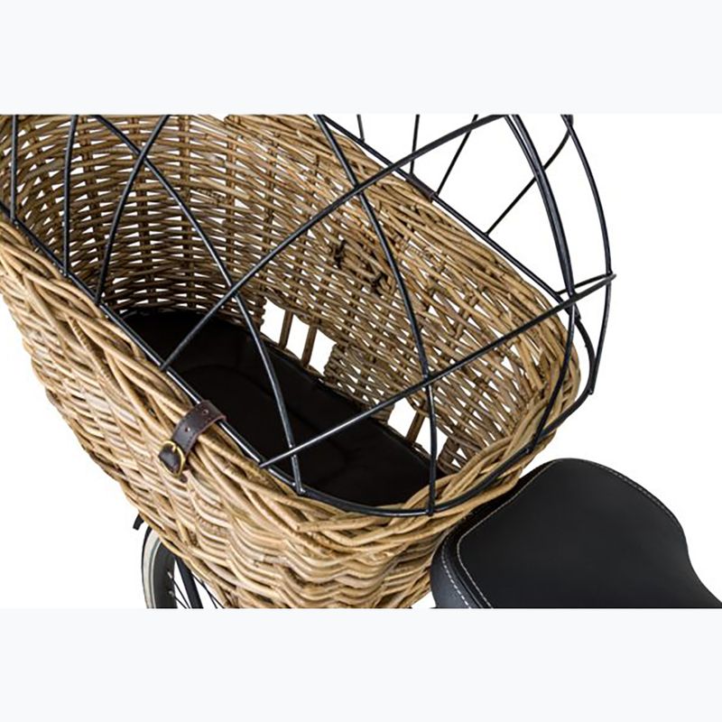 Coș de bicicletă spate FastRider Jale Rattan Dog Bike Basket Klickfix 57 l naturel 9