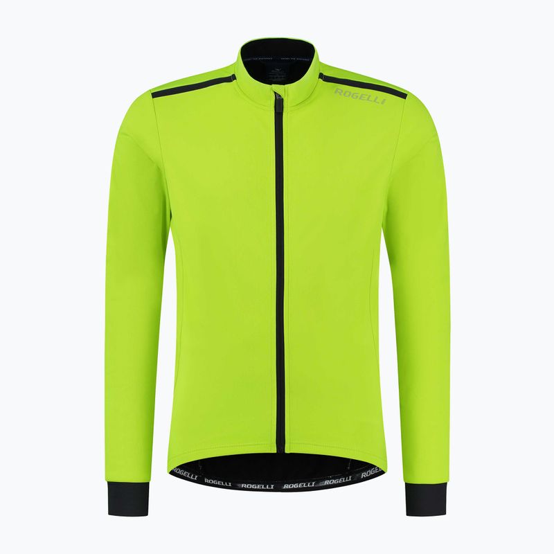 Geacă de ciclism pentru bărbați Rogelli Pesaro 2.0 fluor yellow/black 4