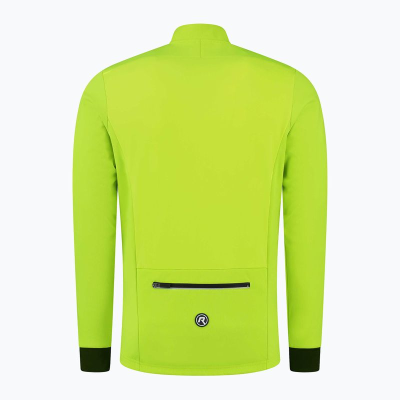 Geacă de ciclism pentru bărbați Rogelli Pesaro 2.0 fluor yellow/black 5