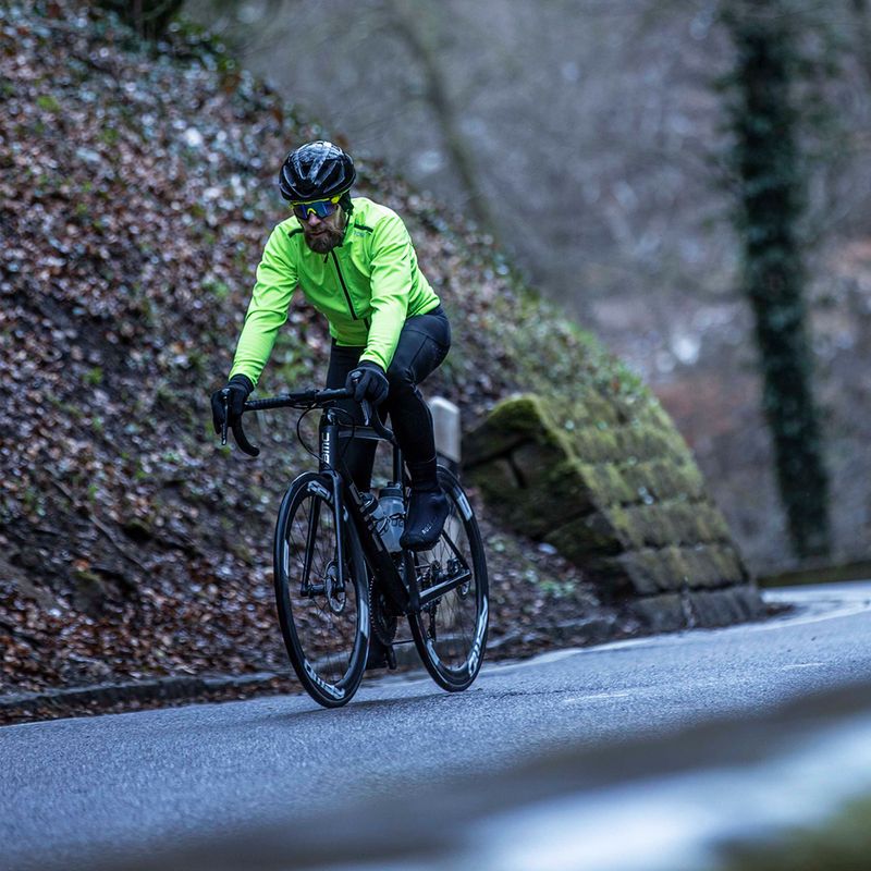 Geacă de ciclism pentru bărbați Rogelli Pesaro 2.0 fluor yellow/black 8