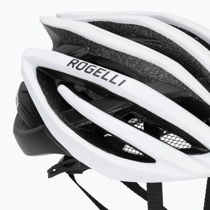 Cască de bicicletă Rogelli Tecta white/black 8