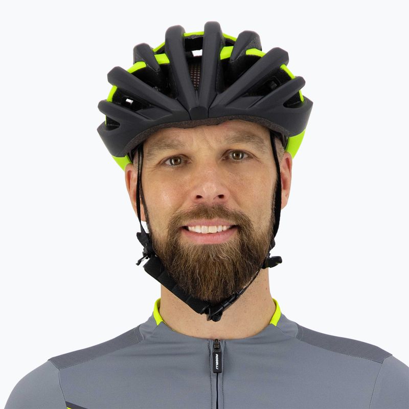 Cască de bicicletă Rogelli Tecta negru/fluor 8