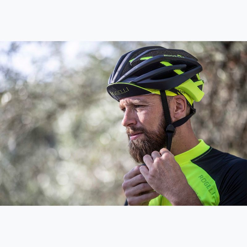Cască de bicicletă Rogelli Tecta negru/fluor 11