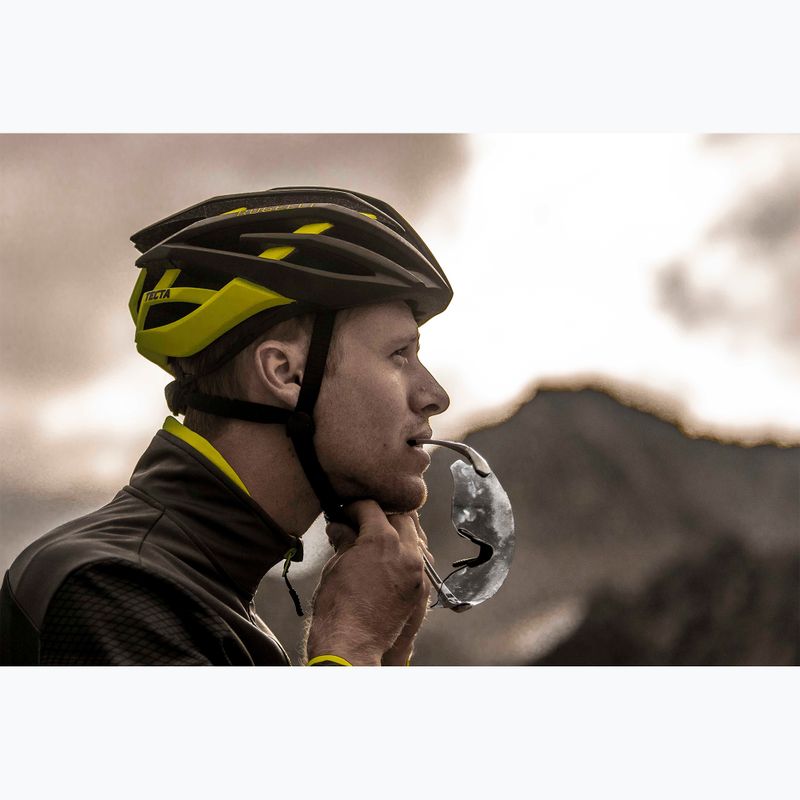 Cască de bicicletă Rogelli Tecta negru/fluor 14