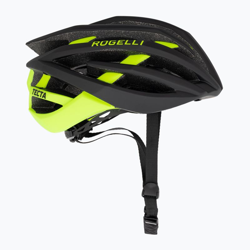 Cască de bicicletă Rogelli Tecta negru/fluor 4