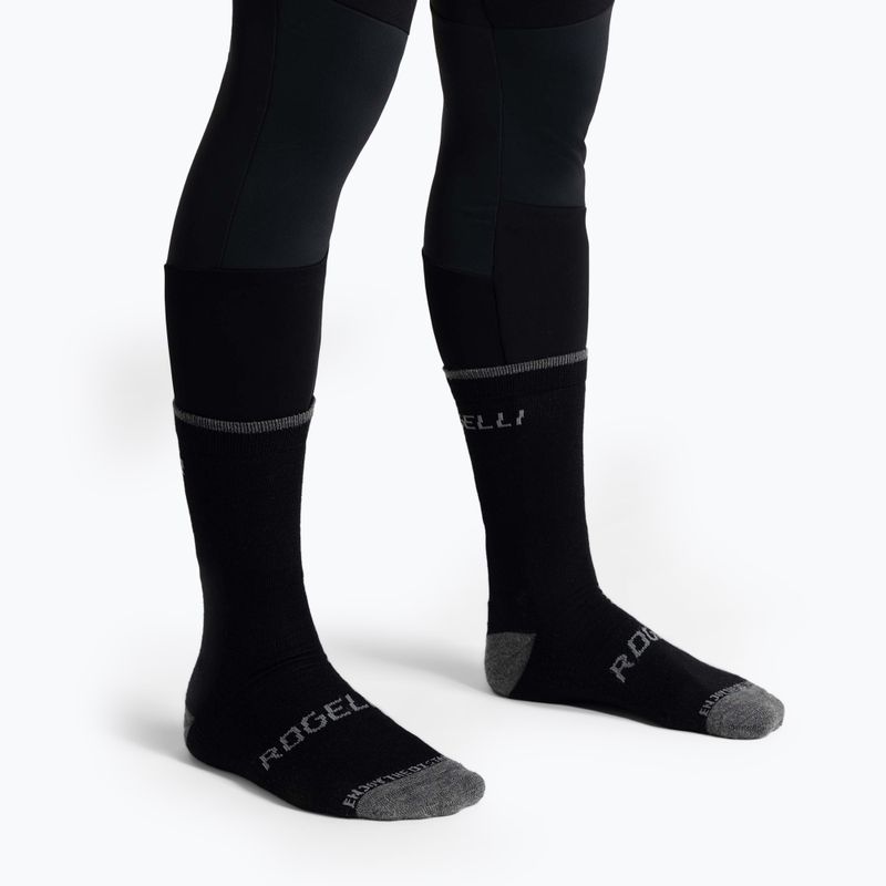 Șosete de ciclism Rogelli Wool Wintersocks black 2