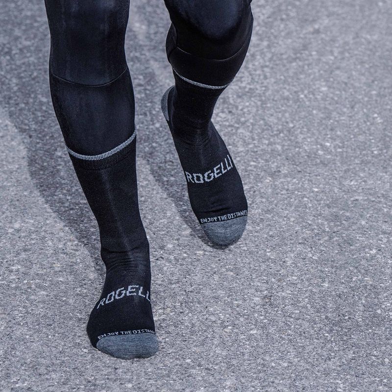 Șosete de ciclism Rogelli Wool Wintersocks black    Noutate
