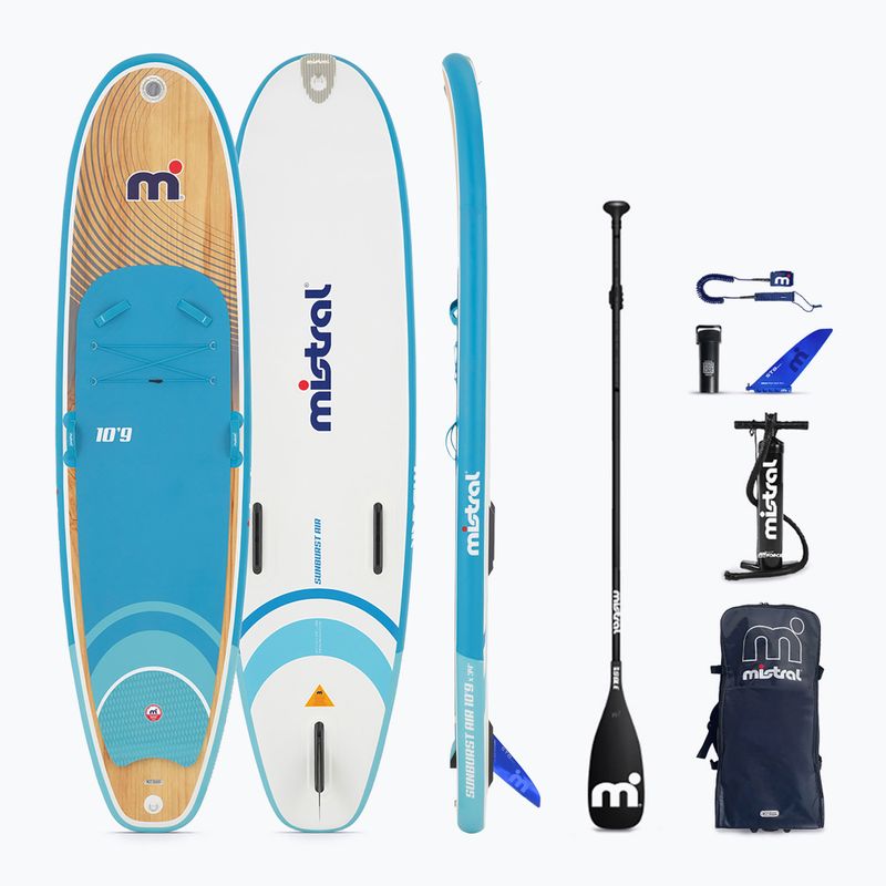 Placă SUP Mistral Sunburst Air 10'9 blue/white