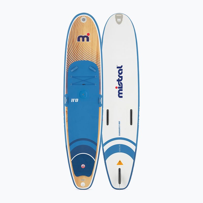 Placă SUP Mistral Sunburst Air 11'0 Wood blue/white 2