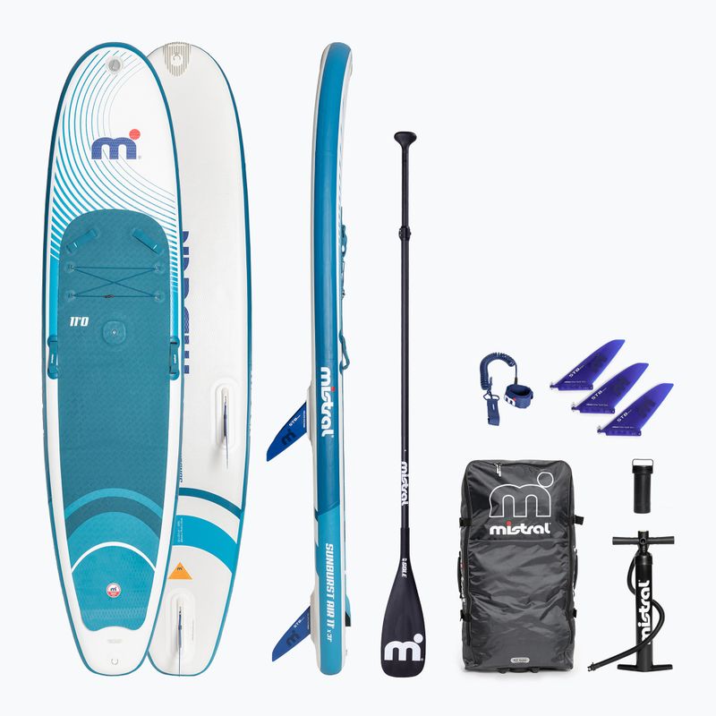 Placă SUP Mistral Sunburst Air 11'0 blue/white