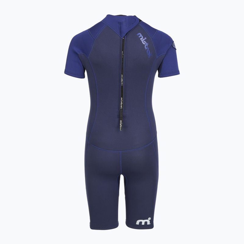 Costum de înot pentru copii Mistral Breeze 76 2,5/2mm Kids Shorty blue 3