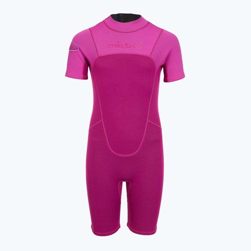Costum de înot pentru copii Mistral Breeze 76 2,5/2mm Kids Shorty pink 2