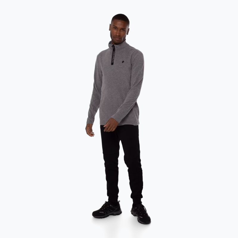 Bluză fleece pentru bărbați Protest Perfectym 1/4 Zip Active dark grey melee 2