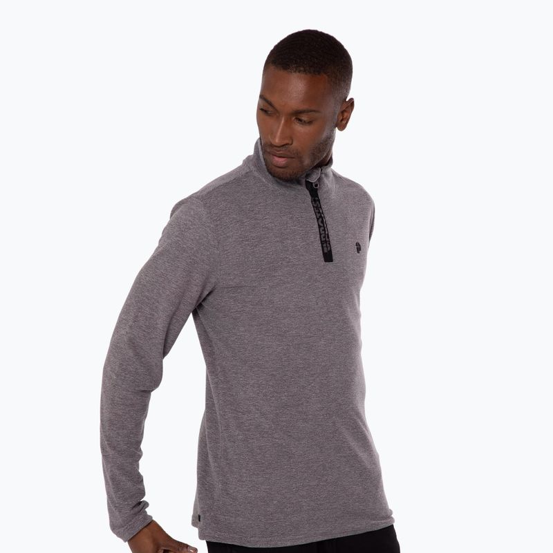Bluză fleece pentru bărbați Protest Perfectym 1/4 Zip Active dark grey melee 4