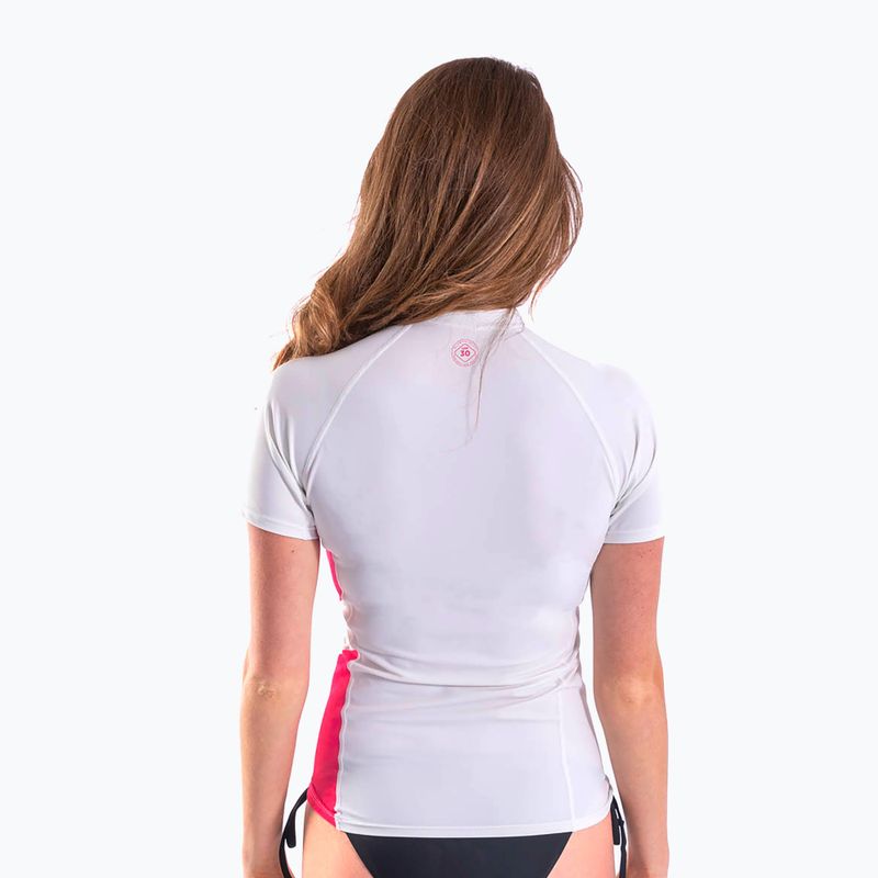 UPF 30+ pentru femei JOBE Rashguard SS alb 544120002 3