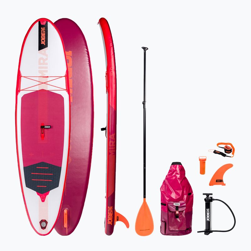 Planșă de SUP Jobe Aero Mira 10.0 Inflatable SUP Pachet roșu 486421008-PCS.