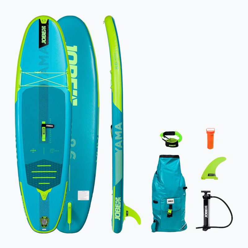 SUP Jobe Aero Aero Aero 8.6 gonflabile Yama SUP Pachet SUP verde 486421009-PCS.