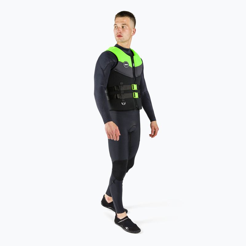 Vesta de asigurare pentru bărbați JOBE Neopren negru și verde 244922004 2
