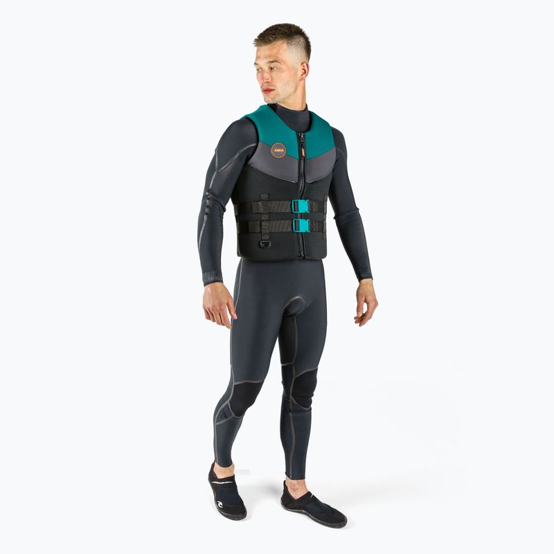 Vestă de siguranță din neopren pentru bărbați JOBE Neoprene negru/albastru 244922011 2