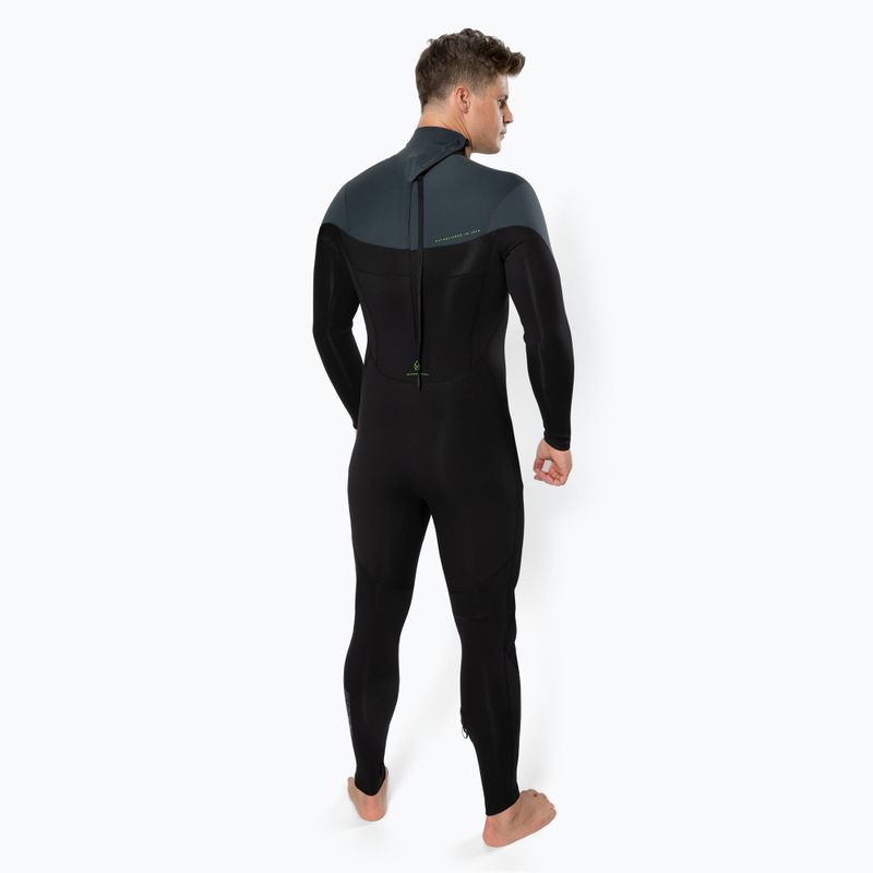 Costum complet pentru bărbați Jobe Yukon Fullsuit Backzip Backzip Foam 4/3mm negru 303522004-2XL 2