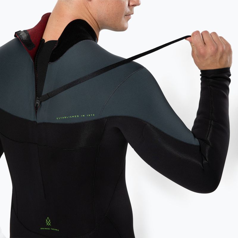 Costum complet pentru bărbați Jobe Yukon Fullsuit Backzip Backzip Foam 4/3mm negru 303522004-2XL 3