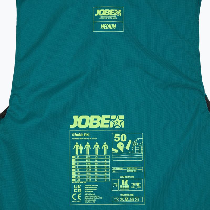 Vestă de siguranță JOBE 4 Buckle teal 5