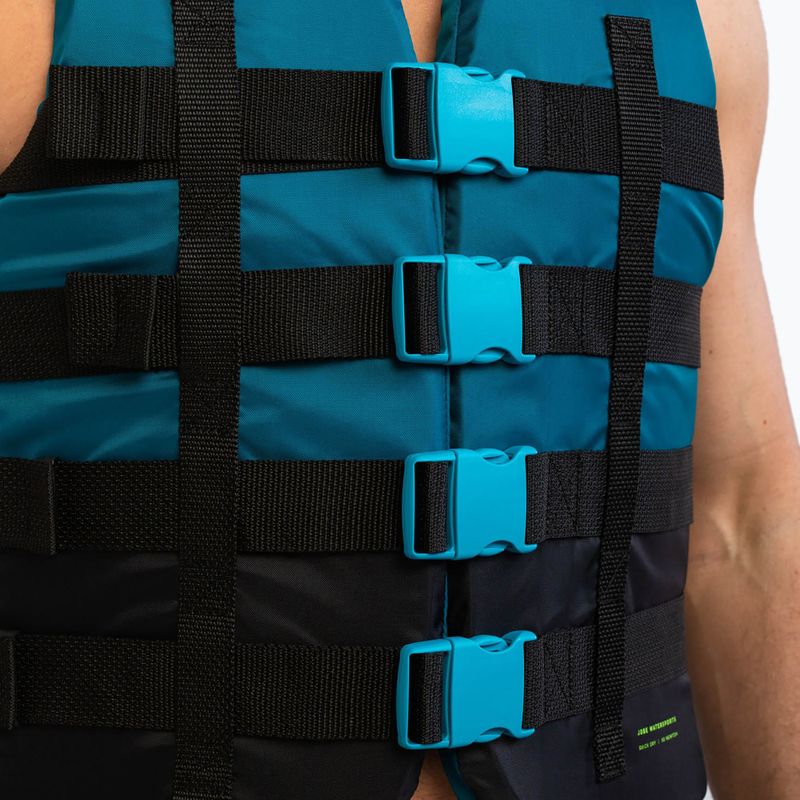 Vestă de siguranță JOBE 4 Buckle teal 3