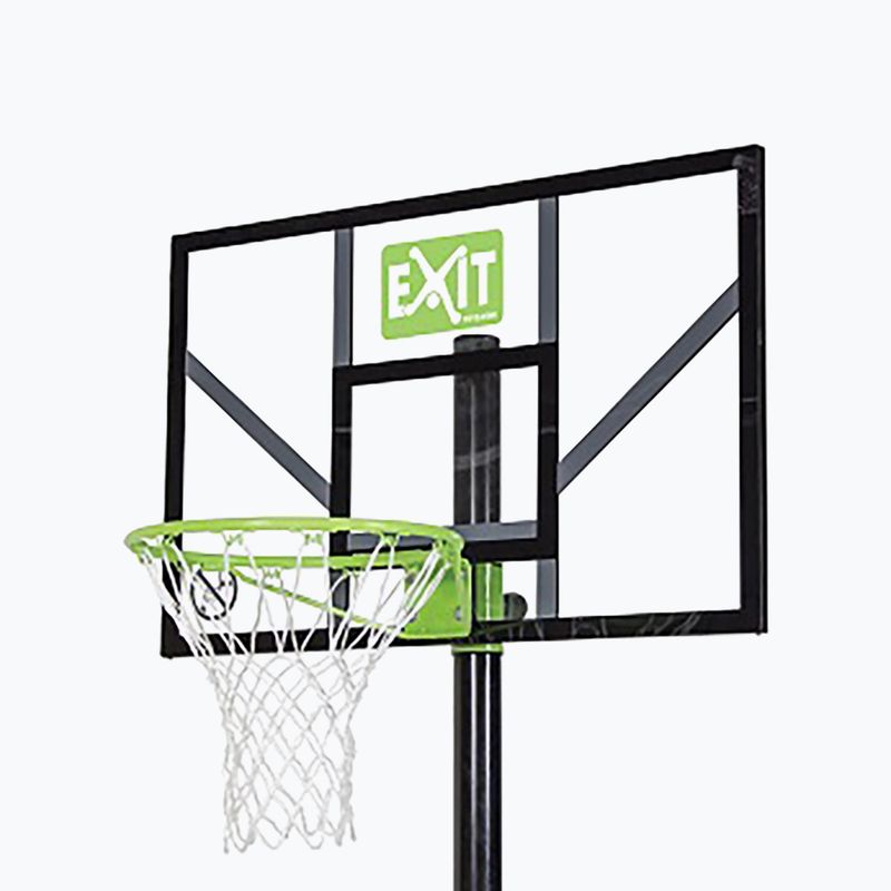 Coș de baschet portabil EXIT Comet negru și verde 206 4