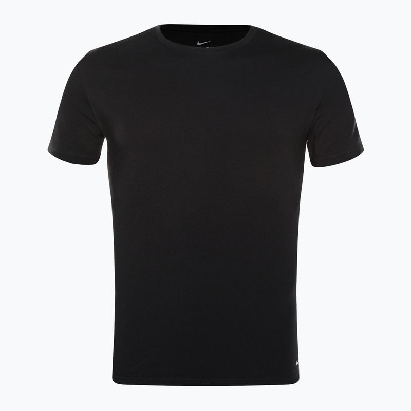 Tricou de antrenament pentru bărbați Nike Everyday Cotton Stretch Crew Neck SS 2Pk 100 negru