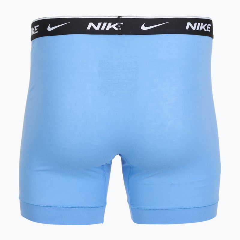 Boxeri pentru bărbați Nike Everyday Cotton Stretch 3 pairs swoosh print/grey/university blue 5