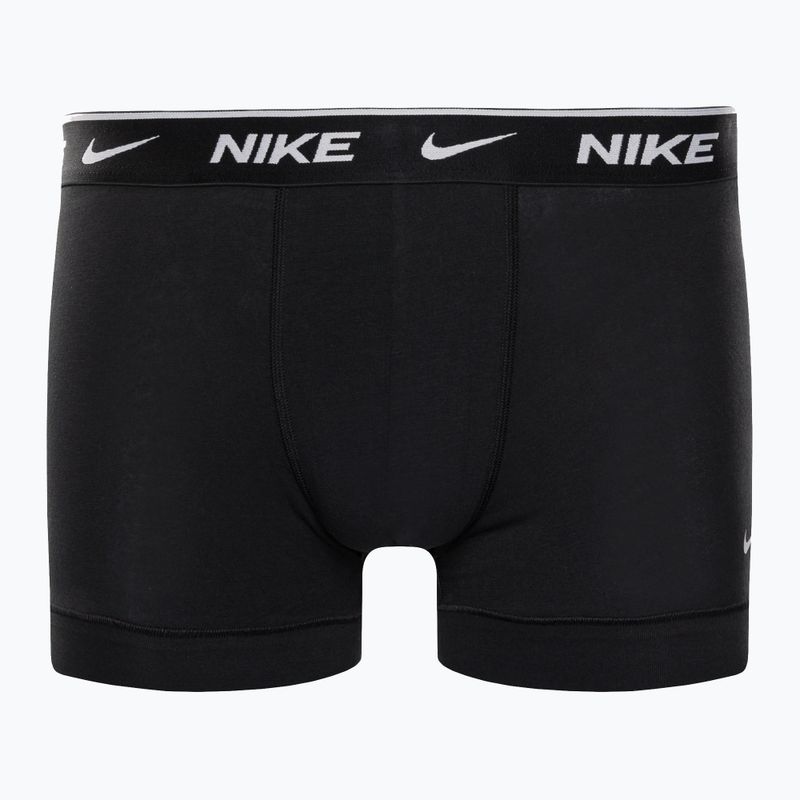 Boxeri pentru bărbați Nike Everyday Cotton Stretch Trunk 3Pk UB1 negru 2