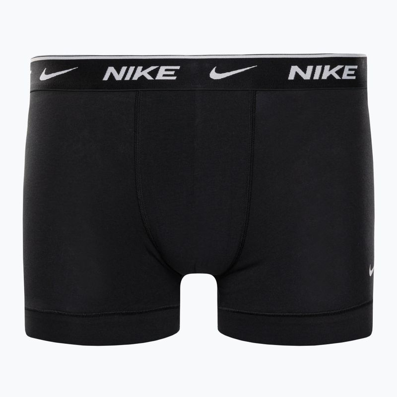 Boxeri pentru bărbați Nike Everyday Cotton Stretch Trunk 2Pk IEV negru