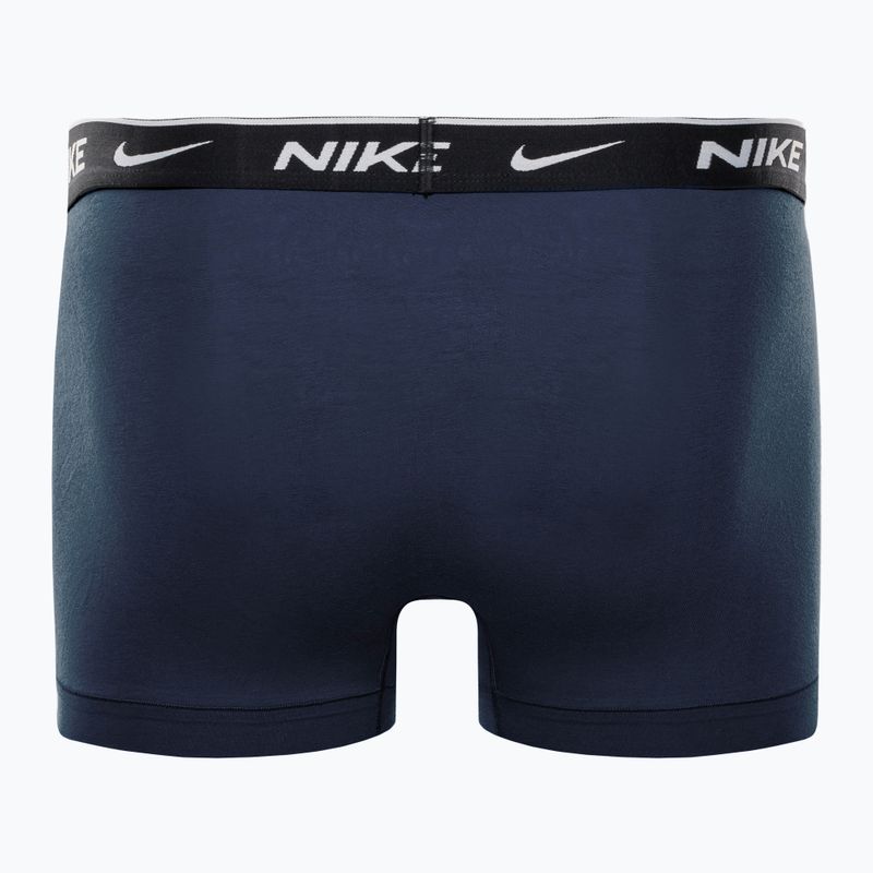 Boxeri pentru bărbați Nike Everyday Cotton Stretch Trunk 3Pk UB1 obsidian / game royal / negru 6