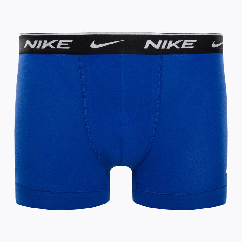 Boxeri pentru bărbați Nike Everyday Cotton Stretch Trunk 3Pk UB1 obsidian / game royal / negru 8